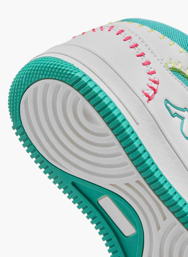 Kappa Girls Embroidered Hook & Loop High-Top Sneakers - Image 5