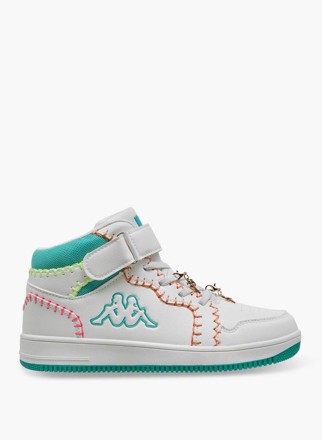 Kappa Girls Embroidered Hook & Loop High-Top Sneakers - Image 3