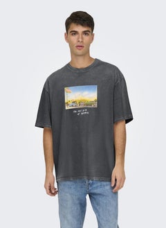 Only & Sons Onsdevin Crew Neck T-Shirt  - Image 1