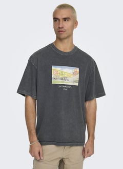 Only & Sons Onsdevin Crew Neck T-Shirt  - Image 3