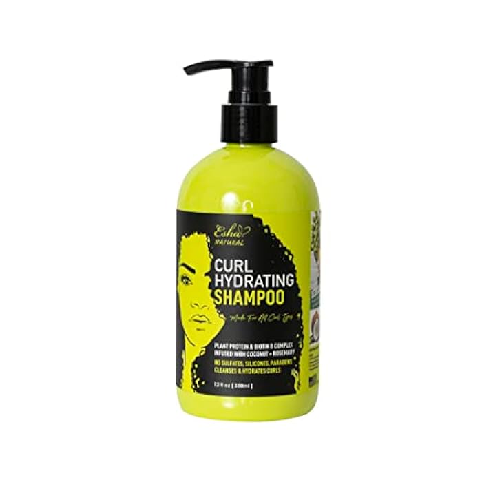 Esha Girl Natural 3C & 4C Curl Shampoo - Customized Care for Distinctive Curls, Gentle, Cruelty Free, Plant Based Nourishment - Captivating Tropical Ocean Scent - Embrace Healthy, Vibrant Hair | 12 Oz - Image 1