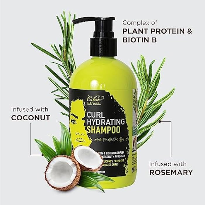 Esha Girl Natural 3C & 4C Curl Shampoo - Customized Care for Distinctive Curls, Gentle, Cruelty Free, Plant Based Nourishment - Captivating Tropical Ocean Scent - Embrace Healthy, Vibrant Hair | 12 Oz - Image 5