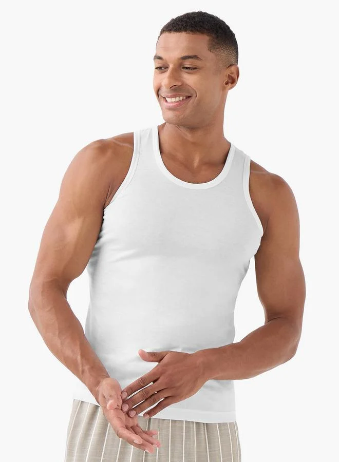 Splash FAV Men Textured Vest - Pack of 3