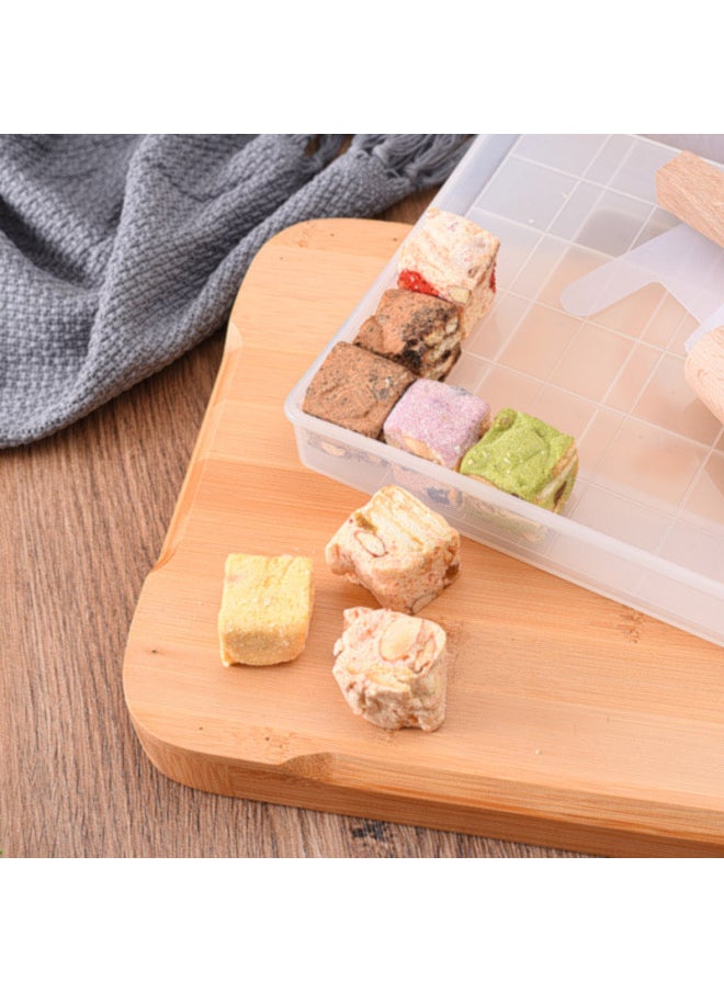 Generic - Snowflake Crisp Mold Non-stick Shaping Cooling Tool 112 Grids Active Bottom Bull Pulling Candy 5 Piece Set Handmade Diy Kit-Specifications:Large Live Bottom 2-piece Set - Image 1