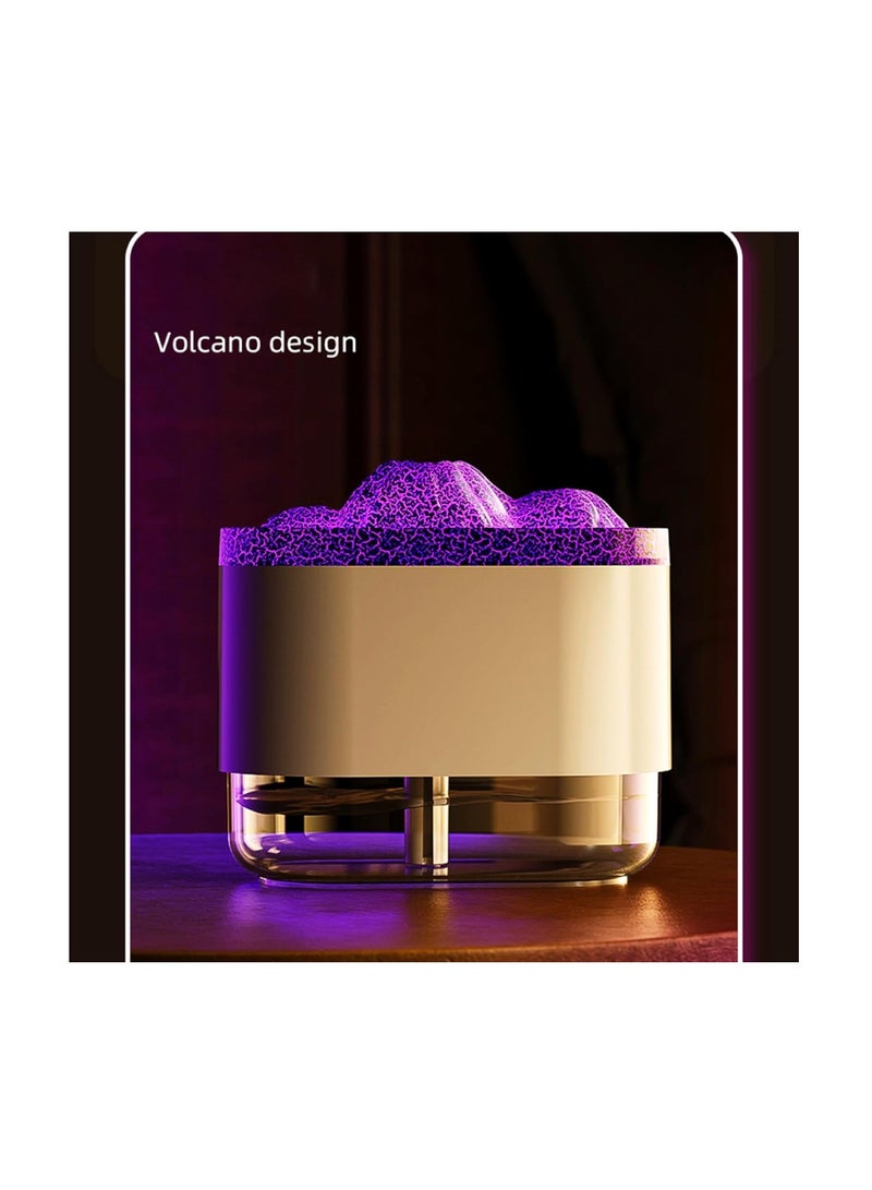 DIGI CORE 300ML Humidifier For Bedroom Flame Diffuser Portable Noiseless Aroma Diffuser For Home And Office Essential Oil Cool Mist Multi Color Changing Volcano 3Humidifier Auto-Off Protection - Image 5