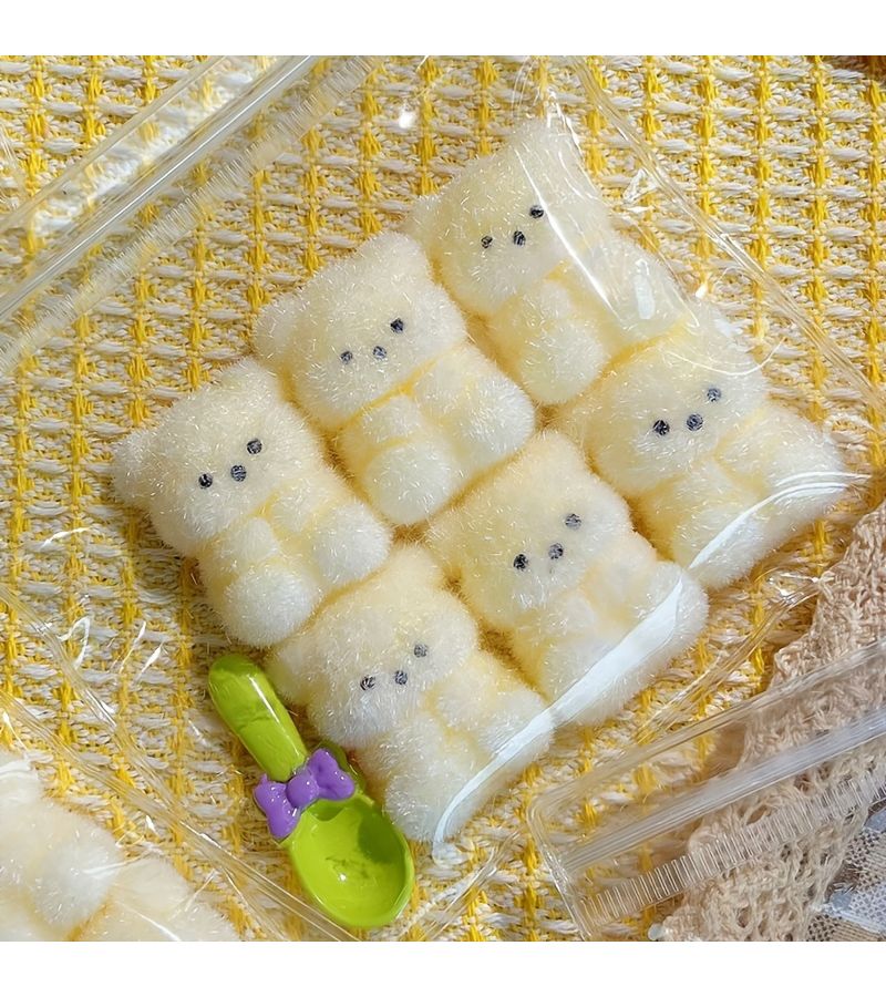6pcs Creamy Teddy Bear Squeeze Toy Set Stress Relief Slow Rising Soft Gift - Image 1