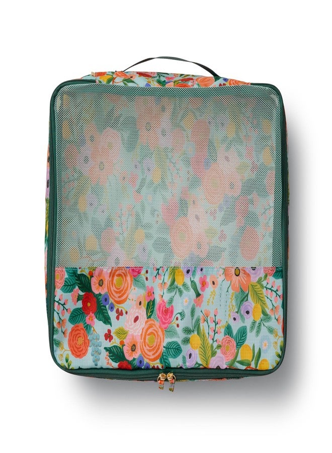 رايفل بيبر كو. مجموعة مكعبات ضغط التعبئة من رايفل بيبر كو.، 3 قطع، مع سحاب وحقيبة غسيل | منظم أساسيات السفر للأمتعة/الحقائب | بنقشة حفلة الحديقة - Image 2