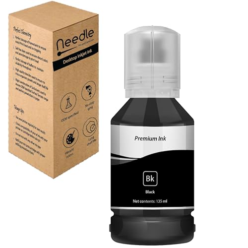 needle ; Pin point precision Needle 135gms 001/003 Compatible Refill Ink | Made in India | for Epson L3150 L3110 L3100 L3151 L3152 L1110 L3115 L3116 L3156 L4150 L6170 L4160 L5190 L6190 L6165 Printers (Black) - Image 2