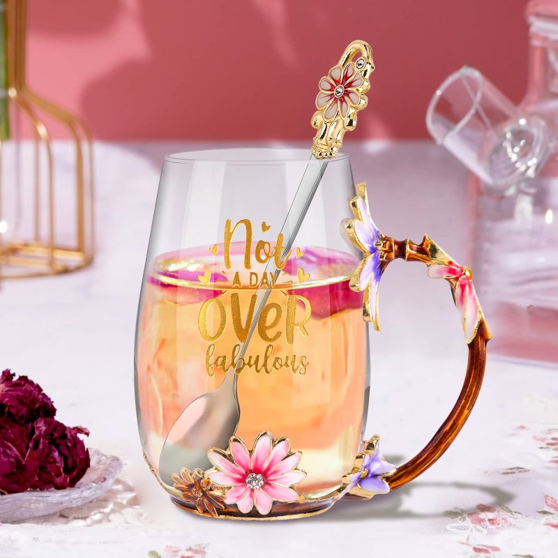 OEAGO Birthday Gifts for Women Mom Tea Cup Unique Friendship Mothers Gifts for Her from Daughter Son Ideas for Friend Female Sister Coworker - Image 3