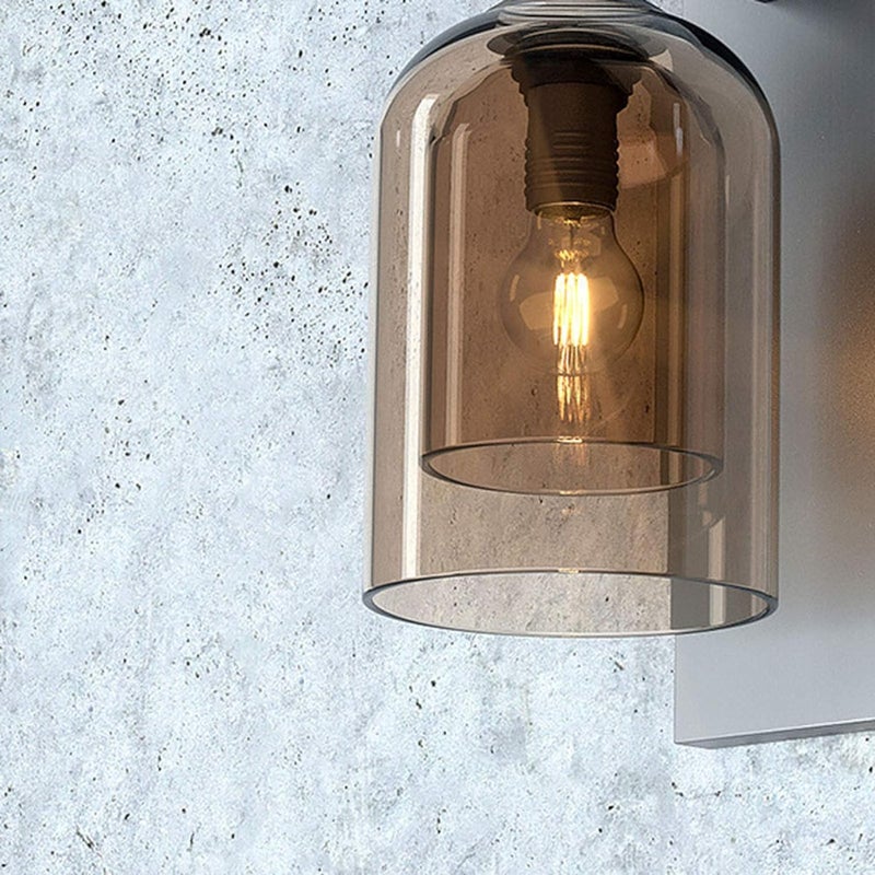 Harold Electricals Harold Electricals Modern Indoor Glass Wall Sconces Champagne Wall Light for Living Room Hall Dining Area Bedroom Corridor Restaurant Home Dcor Amber Lampshade Bulb Included  - Image 5