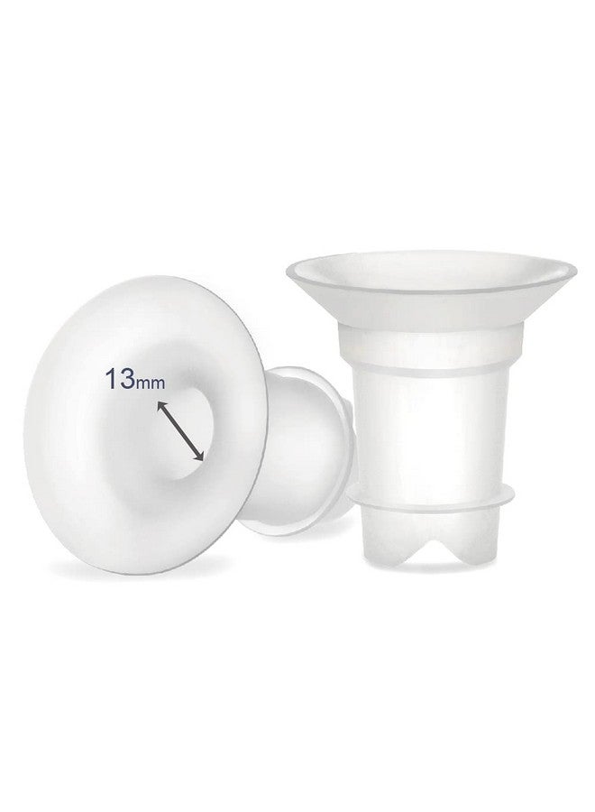 Maymom Flange Insert 13 Mm Compatible With Medelaspectramomcozy 24 Mm Shieldsflanges. Use With Medela Freestyle And Momcozy S9S11S12 To Reduce Nipple Tunnel Down To 13 Mm; 2Pc - Image 2