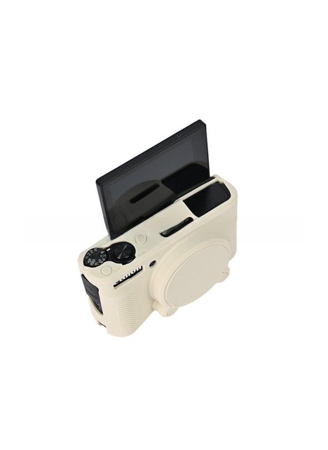 ماركة غير محددة مناسبة لحقيبة كاميرا Canon SX740 SX730 حافظة من السيليكون حافظة واقية للتصوير الفوتوغرافي حقيبة سيليكون-اللون: أسود  - Image 4