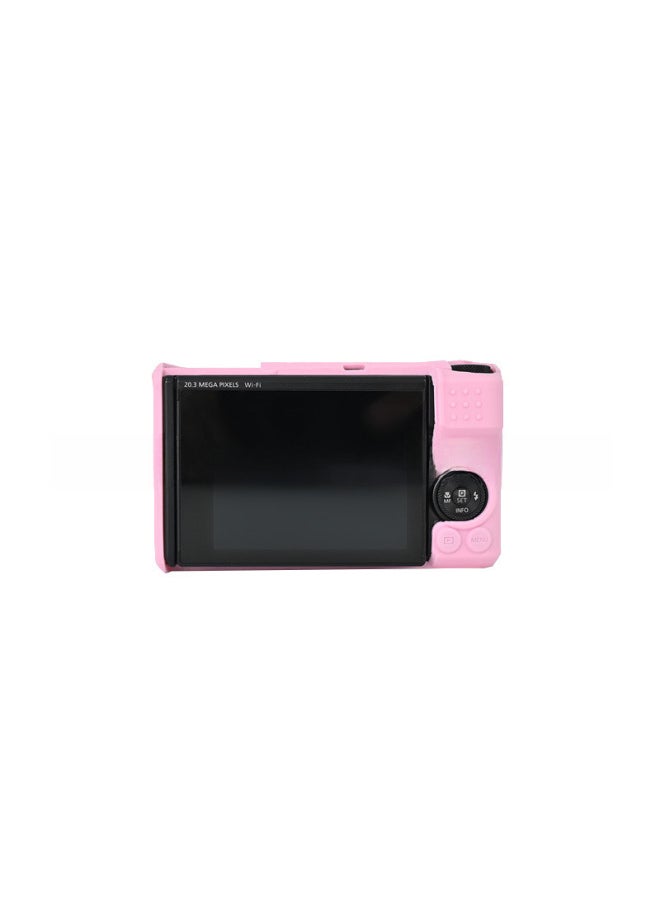 ماركة غير محددة مناسبة لحقيبة كاميرا Canon SX740 SX730 حافظة من السيليكون حافظة واقية للتصوير الفوتوغرافي حقيبة سيليكون-اللون: أسود  - Image 5