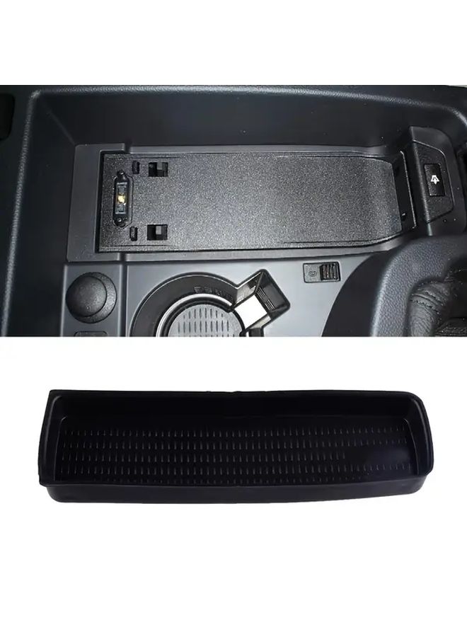 Soft Black Center Armrest Storage Insert Tray with Secure Lid for Enhanced Car Organization and Comfort - Image 3