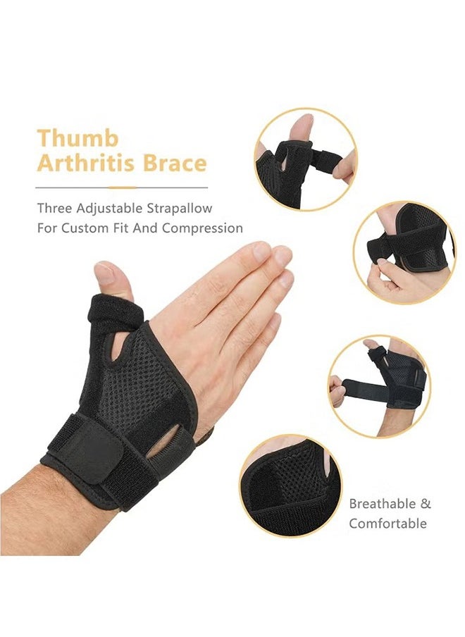 HY Thumb Arthritis Brace Wrist Strap Joint Thumb Spica Splint for Pain Relief Arthritis Tendonitis Sprains Strains Carpal Tunnel Trigger Thumb Immobilize  - Image 3