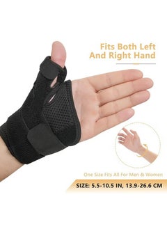 HY Thumb Arthritis Brace Wrist Strap Joint Thumb Spica Splint for Pain Relief Arthritis Tendonitis Sprains Strains Carpal Tunnel Trigger Thumb Immobilize  - Image 4