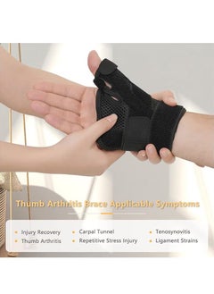 HY Thumb Arthritis Brace Wrist Strap Joint Thumb Spica Splint for Pain Relief Arthritis Tendonitis Sprains Strains Carpal Tunnel Trigger Thumb Immobilize  - Image 5