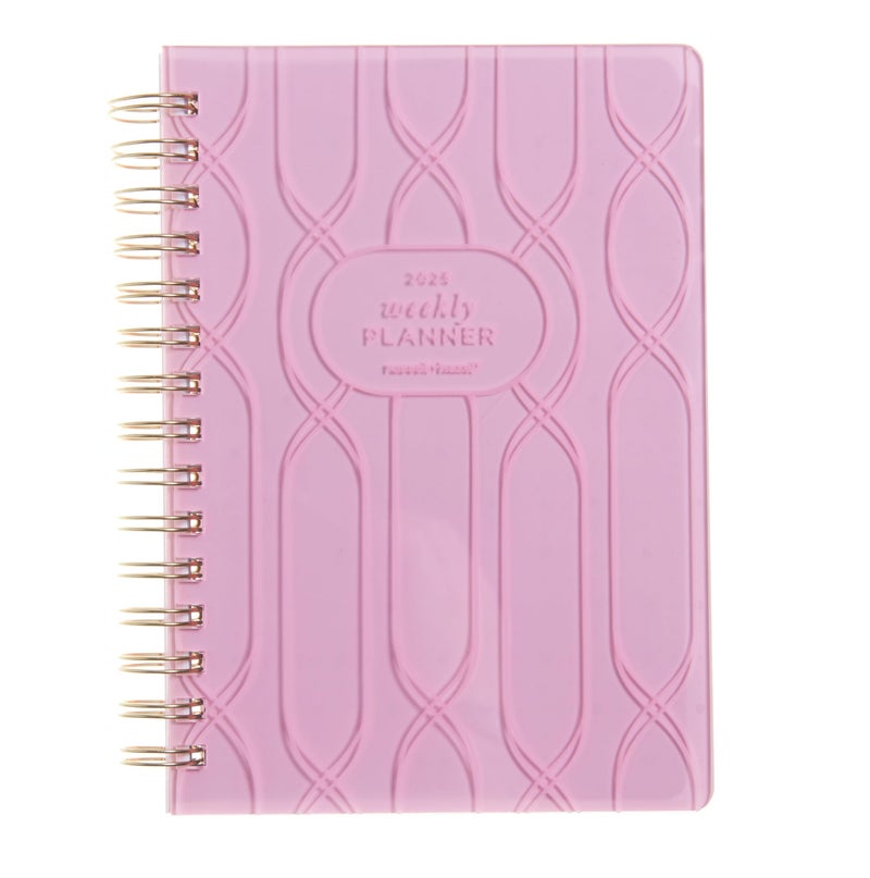 russell+hazel 2025 Spiral Blush Weekly Planner, 12 Month Calendar (January 2025 – December 2025), 5.875" x 8.25” (100620) - Image 1