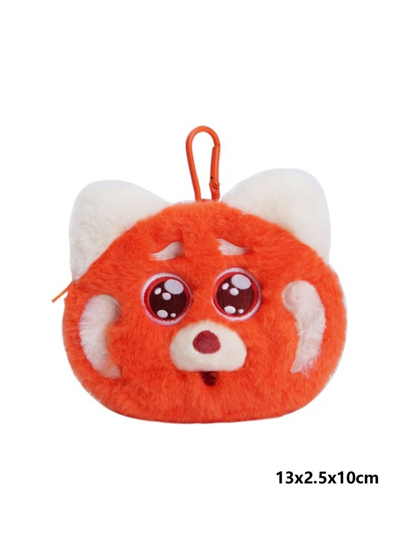 Cute Plush Keychain Toy, Red Panda Coin Purse Plush Texture Pendant, Bag Pendant Decoration, Suitable For Children Over 0 Years Old Toy Gift - Image 2