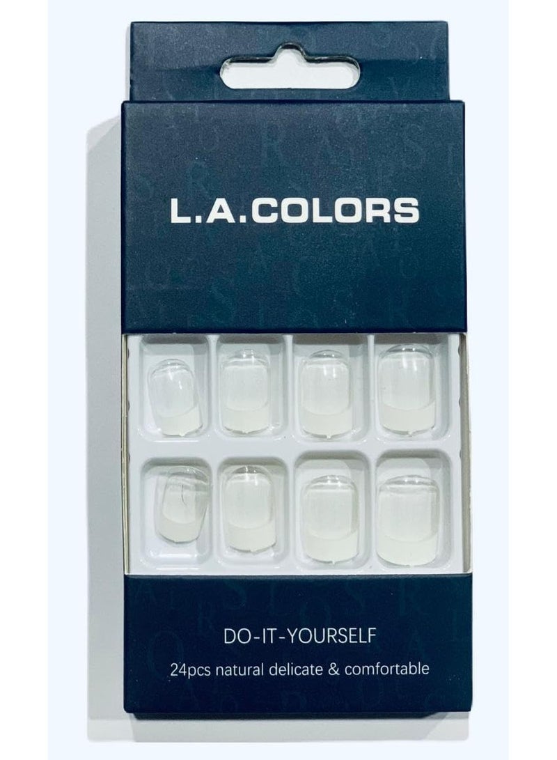 L A COLOR - 12 قطعة من أظافر الضغط متوسطة الطول، مثالية للحفلات مع ورقة واحدة مزدوجة الوجه - رقم 5 - Image 1