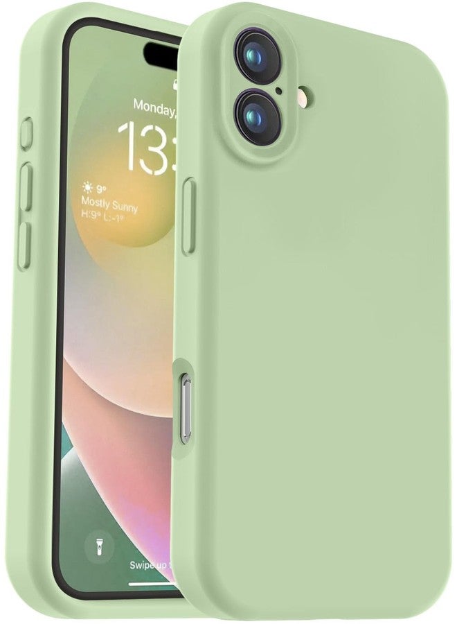 Vooii Compatible with iPhone 16 Plus Case, Liquid Silicone Upgrade [Camera Protection] [Soft Anti-Scratch Microfiber Lining] Shockproof Phone Case for iPhone 16 Plus 6.7 inch - Matcha - Image 1