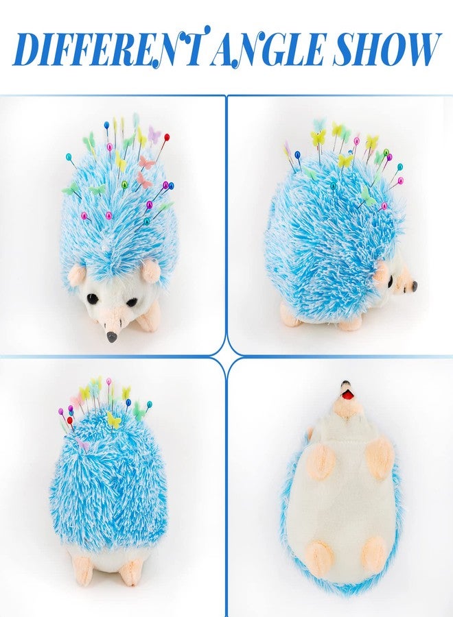 SolidGnik 2 Hedgehog Sewing Pincushion with 200 Pieces Sewing Pins Set for Sewing DIY Projects - Image 2