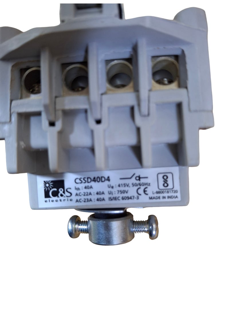 C&S Electric CSSD40D4U-P مفتاح فصل 40 أمبير 415 فولت، 50/60 هرتز - Image 4
