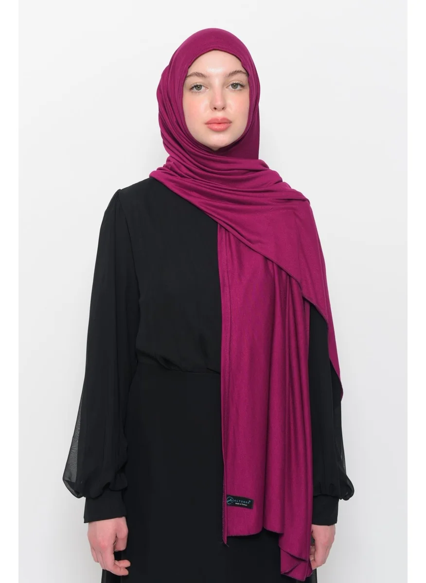 التوبة Ready Practical Interlocking Luxury Organic Plain Combed Cotton Shawl Aligned-Dark Fuchsia