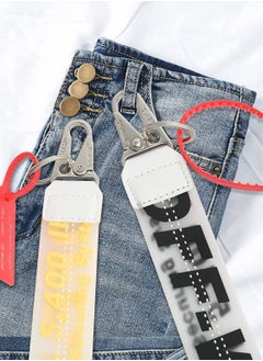 Y&D Lanyard Keychain, Unisex Cool Wrist Lanyard, Key Chain can Hang Key, Wallet, Jeans Decoration, Office Badge Fashionable Rubber Industrial Belt Holder Mobile Phone (Black)  - Image 4