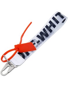 Y&D Lanyard Keychain, Unisex Cool Wrist Lanyard, Key Chain can Hang Key, Wallet, Jeans Decoration, Office Badge Fashionable Rubber Industrial Belt Holder Mobile Phone (Black)  - Image 1