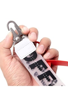 Y&D Lanyard Keychain, Unisex Cool Wrist Lanyard, Key Chain can Hang Key, Wallet, Jeans Decoration, Office Badge Fashionable Rubber Industrial Belt Holder Mobile Phone (Black)  - Image 3