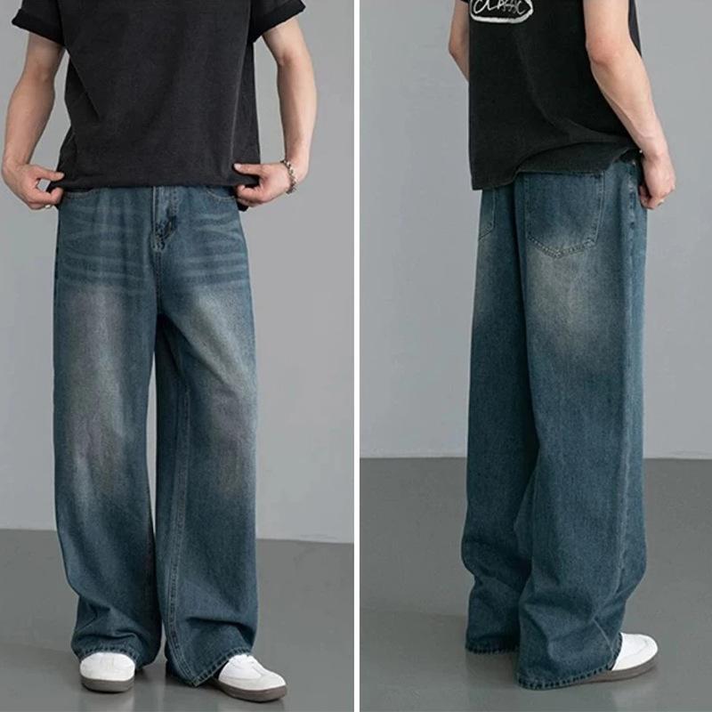 Unisex Classic Denim Jeans Loose Fit Daily Outdoor Wear - Image 3
