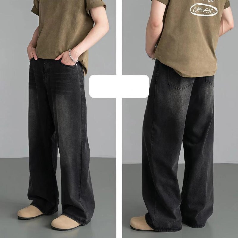Unisex Classic Denim Jeans Loose Fit Daily Outdoor Wear - Image 1
