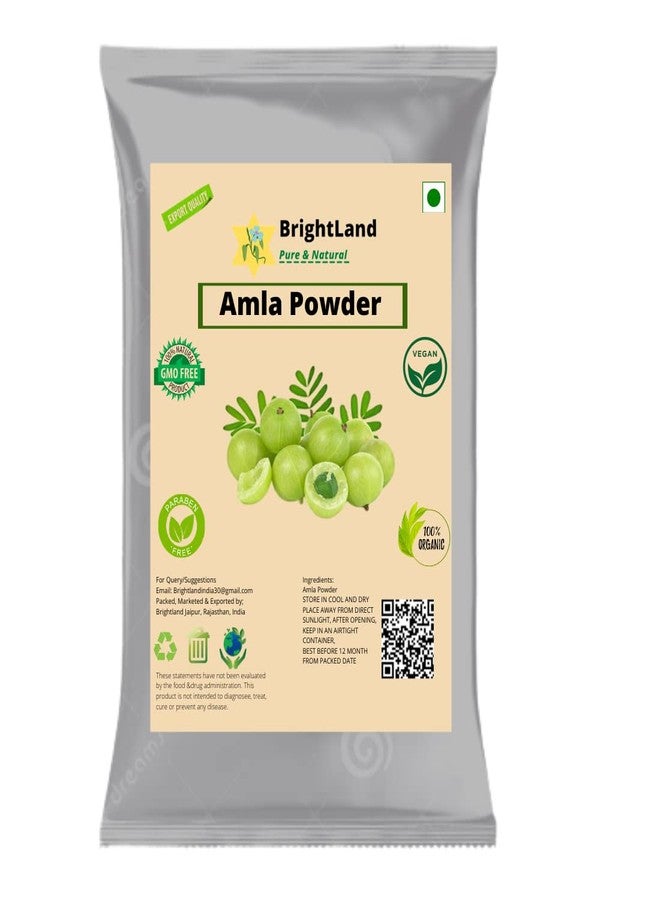 Brightland Bio Organic Amla Reetha Shikakai Hibiscus Bhringraj Heena Heena powder for Hair & Skin Care | Hair Growth & Natural Hair Shampoo | Anti-Dandruff | Hair Pack (50 gm Each) 350gm - Image 2