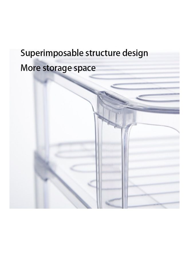 Loquat Stackable Refrigerator Tiered Shelf White - Image 5