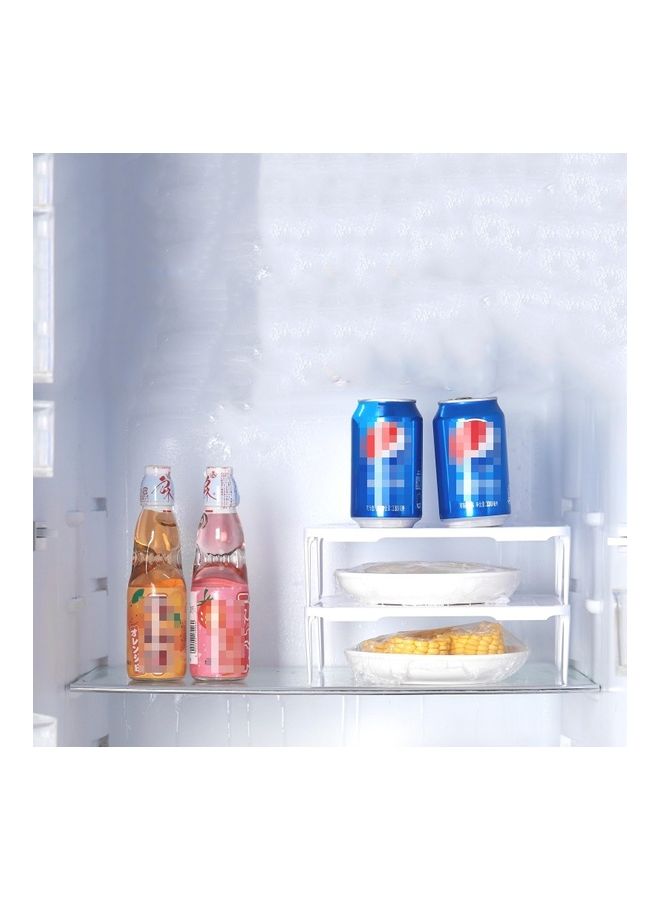 Loquat Stackable Refrigerator Tiered Shelf White - Image 2