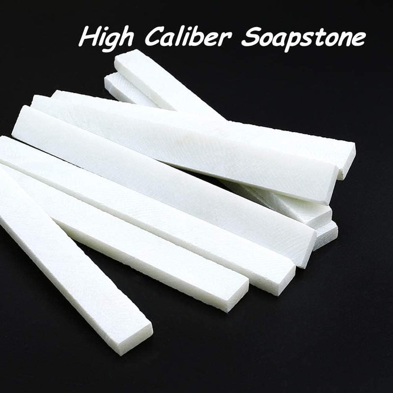 AQ AQSON AQSON Engineers French Chalk Flat Soapstone Marking Stick Box - Professional Quality White Marble Chalk (50 Pieces) - Image 2