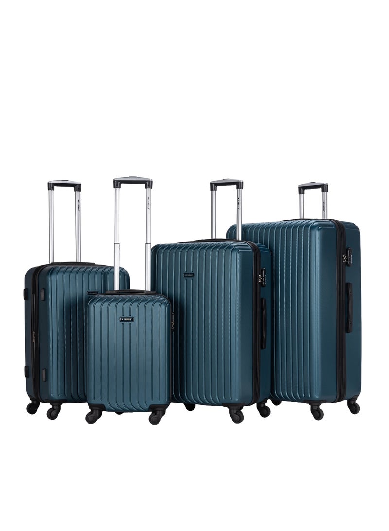 ستارجولد مجموعة أمتعة من 4 قطع، حقيبة سفر صلبة من مادة ABS مع سحاب قابل للتمدد، وعجلات دوارة 360 درجة، وقفل رقمي، وحقيبة سفر خفيفة الوزن بعجلات - Image 1