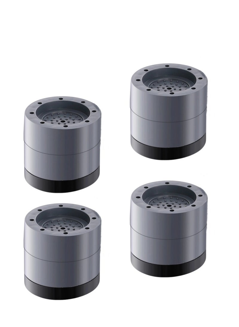 4 Pcs machine base shock pads, suitable for all washing machines, anti-noise and shock-proof, can be disassembled into two heights for use - Image 1
