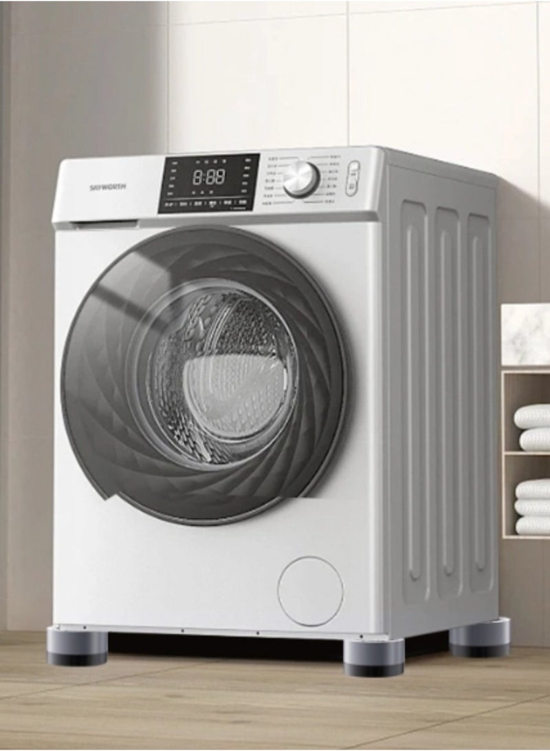 4 Pcs machine base shock pads, suitable for all washing machines, anti-noise and shock-proof, can be disassembled into two heights for use - Image 3