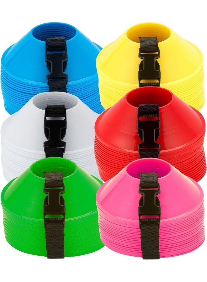 American Challenge Mini Disc Cones – Set of 25 Agility Cones for Sports Training – Compact Soccer Cones with Carry Strap for Drills & Practice - Image 1