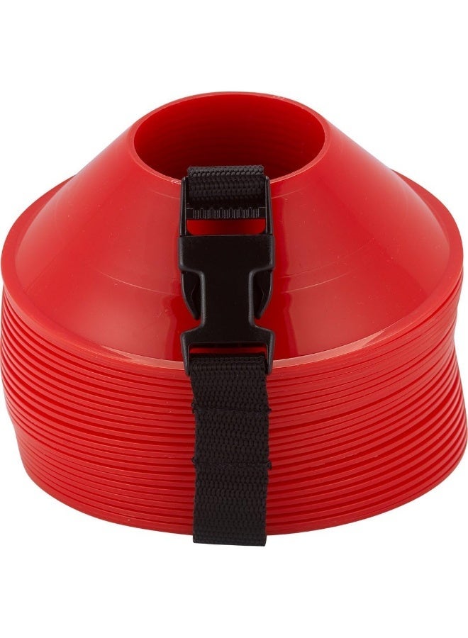 American Challenge Mini Disc Cones – Set of 25 Agility Cones for Sports Training – Compact Soccer Cones with Carry Strap for Drills & Practice - Image 2