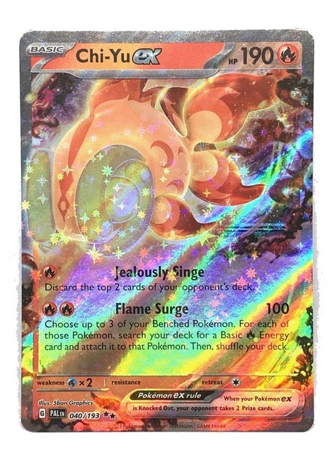 chi yu pokemon card value - Chi-Yu 259/193 - Paldea Evolved - Special Illustration Rare this attack does 60 more damage Chi-Yu ex Pokemon Cards Price