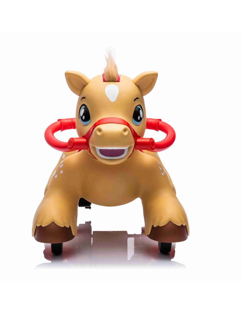 Pro Ride - Toycee Horse Ride-On Brown - Image 1