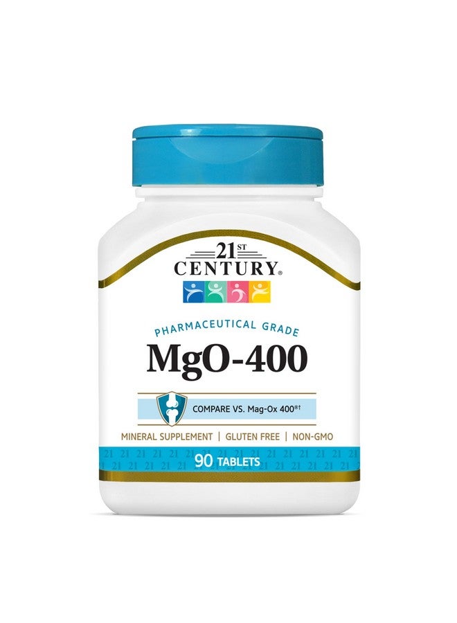 21st Century mgO 400 mg Tablets, 90 Count, Assorted - Image 1