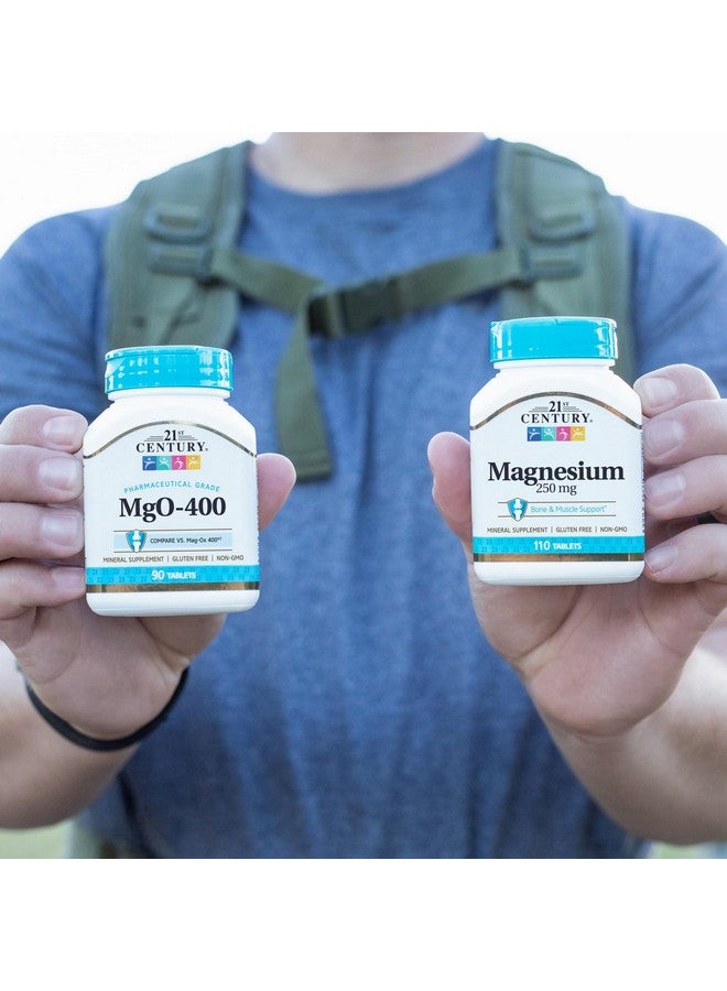 21st Century mgO 400 mg Tablets, 90 Count, Assorted - Image 5