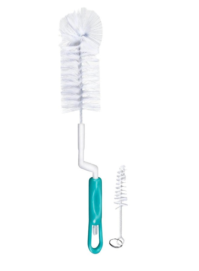 PGD specialized 360° Rotating Handle Easy Grip Baby Milk feeding Bottle & Nipple Cleaning Brush Set with Soft Nylon bristles | Water Bottle, Containers, Glass Bottle, Vase and Home Kitchen Accessories - Image 1