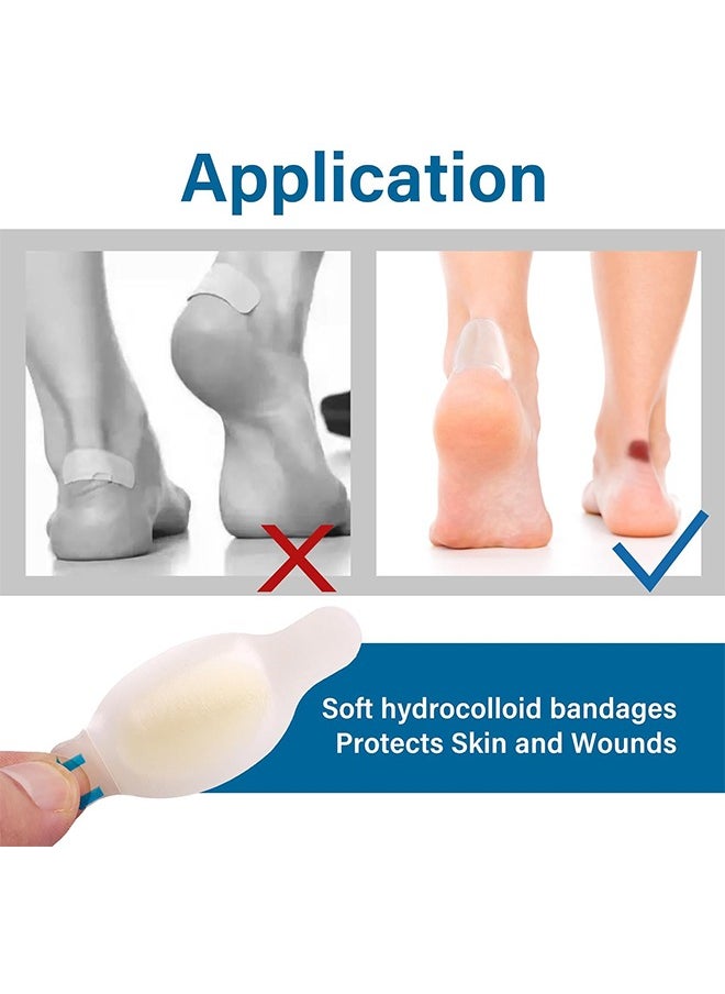 Generic - 24Pcs 8 Styles Blister Adhesive Bandages, Waterproof Blister Pads, Gel Blister Cushion, Blister Patches Heel Protectors for Foot, Toe, Heel Blister Prevention & Recovery - Image 1