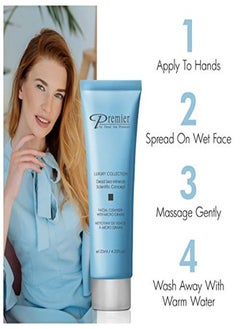 Premier by Dead Sea Premier Premier Dead Sea Daily Facial Cleanser With Micro Grains, Cleanser Face Wash, Daily Use Skin Care, Nondrying, AntiAging Skin Care With Aloe Vera, Women And Men, Dermatologist Tested 4.2Fl Oz  - Image 2