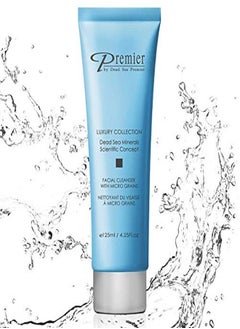 Premier by Dead Sea Premier Premier Dead Sea Daily Facial Cleanser With Micro Grains, Cleanser Face Wash, Daily Use Skin Care, Nondrying, AntiAging Skin Care With Aloe Vera, Women And Men, Dermatologist Tested 4.2Fl Oz  - Image 1